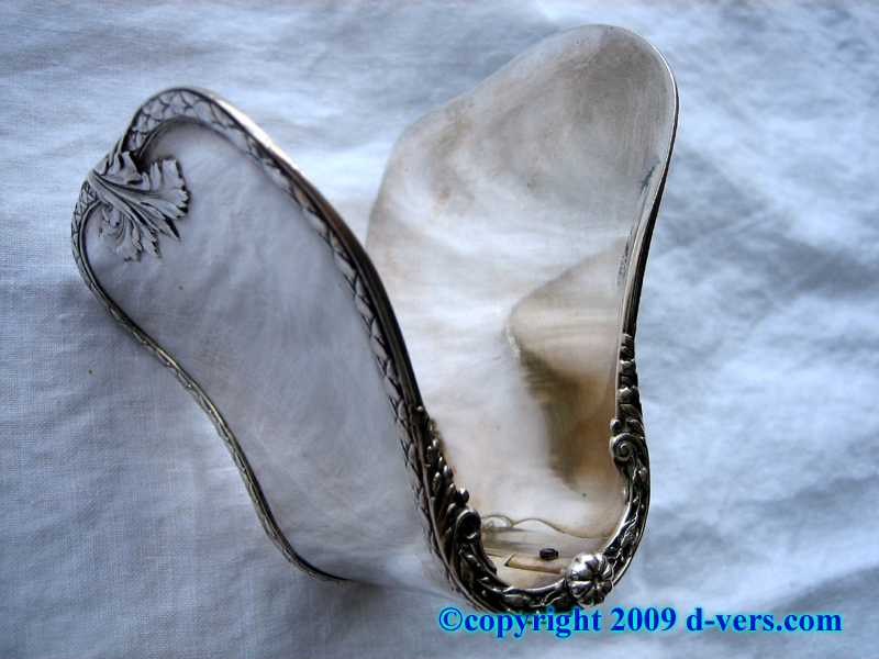 French Sterling Silver Asparagus Cuff  