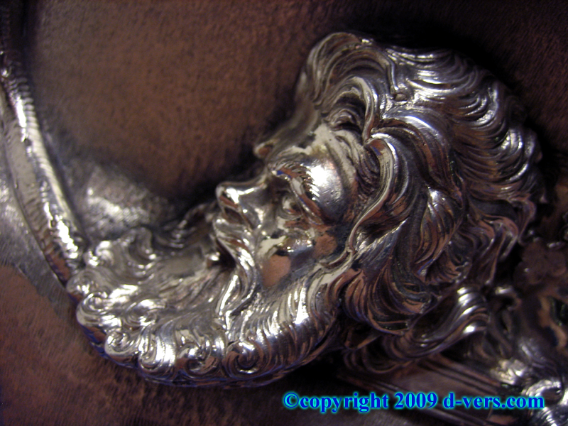 Georgian Style Antique Sterling Silver Vase 