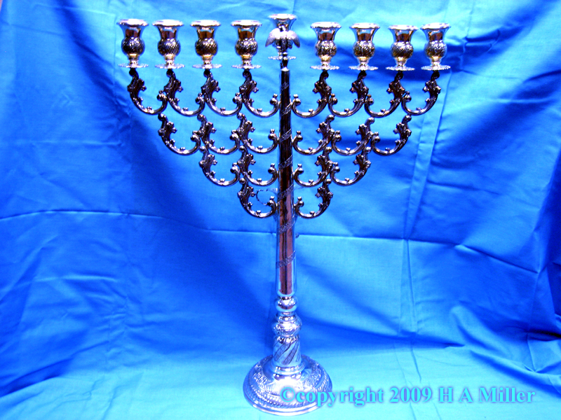  Israel Jewish Menorah Sterling Silver