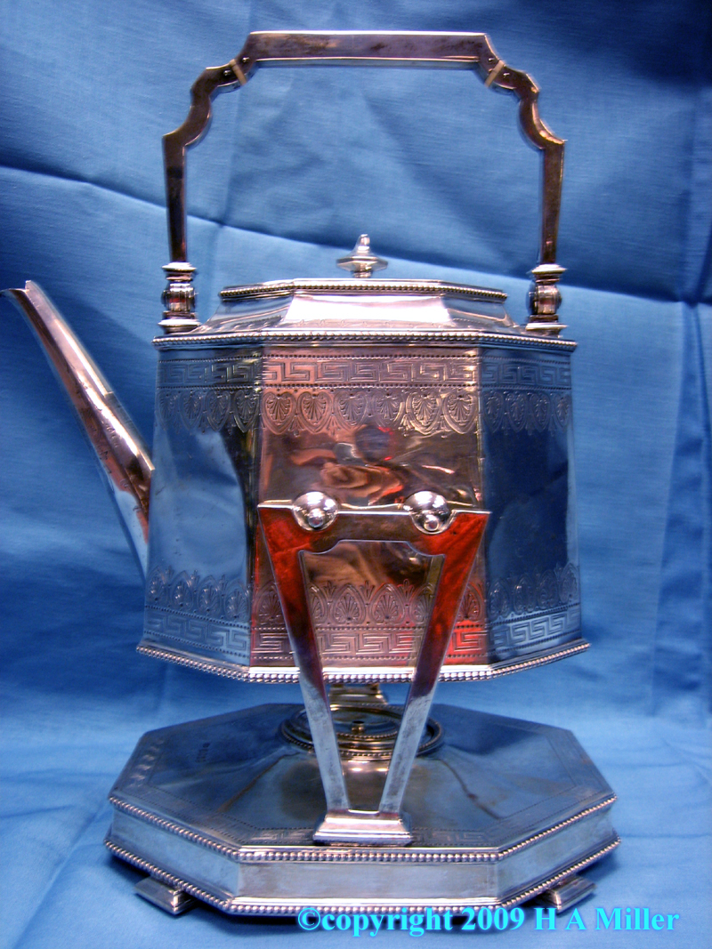 English Tilting Kettle Victorian Sterling Silver 