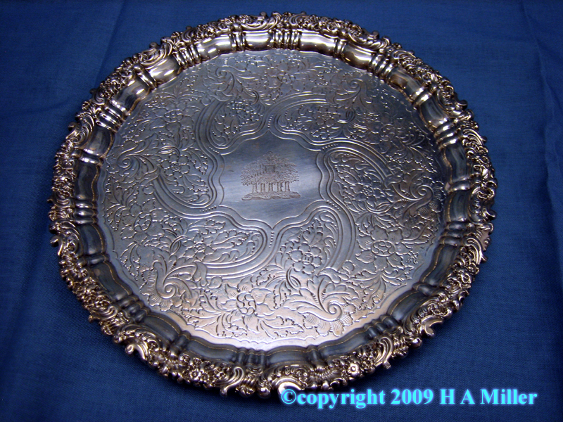 George IV Sterling Silver Footed Salver 19th Century 