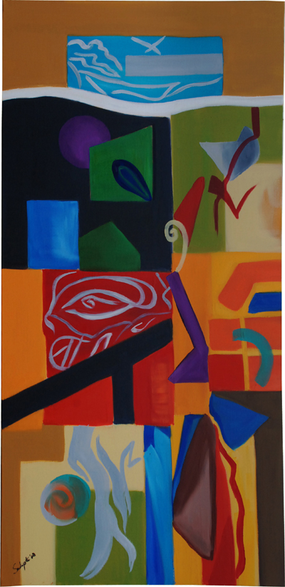 SUDIPTA CHOUDHURY Bright Burst - Organized Chaos Acrylic SUDIPTA CHOUDHURY Bright Burst - Organized Chaos Acrylic