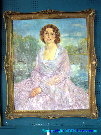 Gilded Frame Oil Painting Augustus John 19th Century Gilded Frame Oil Painting Augustus John 19th Century