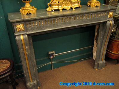 Ormolu Gilded Marble Fireplace Surround Mantelpiece 19th Century Ormolu Gilded Marble Fireplace Surround Mantelpiece 19th Century