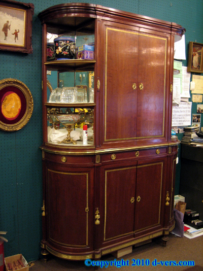 Louis XVI Mahogany Breakfront Bronze Ormolu 19th Century French Louis XVI Mahogany Breakfront Bronze Ormolu 19th Century French