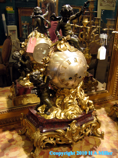 Louis XVI Three Piece Garniture Gilded 19th Century French Louis XVI Three Piece Garniture Gilded 19th Century French