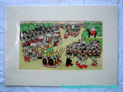 Babar Storybook Print Le Roi Babar Mat MINT Celebration Rare Babar Storybook Print Le Roi Babar Mat MINT Celebration Rare