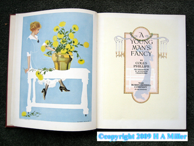 Coles Philips' A YOUNG MAN'S FANCY 1912 Antique Book Coles Philips' A YOUNG MAN'S FANCY 1912 Antique Book