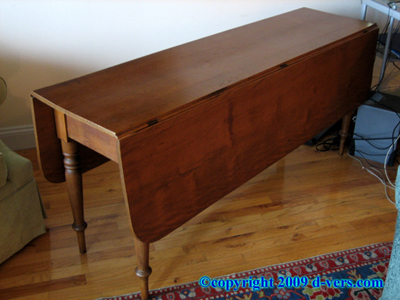 DROP LEAF TABLE American Original Finish 1830s Antique DROP LEAF TABLE American Original Finish 1830s Antique