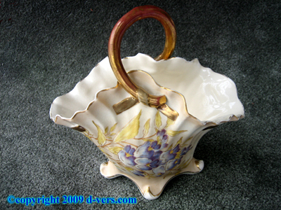 Austria FLOWER HOLDER 1880 14K Gold Paint Antique Original Austria FLOWER HOLDER 1880 14K Gold Paint Antique Original
