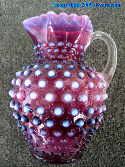CRANBERRY Mini Pitcher Hand Blown CRANBERRY Mini Pitcher Hand Blown