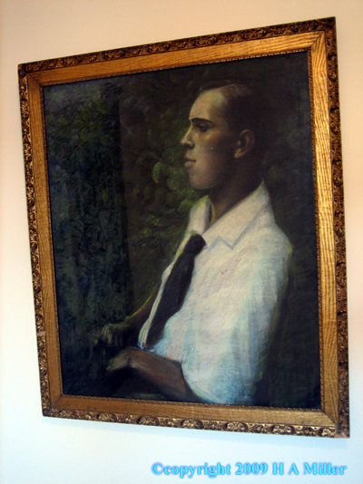 Watercolor Painting Original 1930s Portrait of Man Watercolor Painting Original 1930s Portrait of Man
