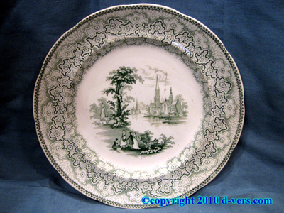 Fell & Co Newcastle Transferware Dinner Plates Set of 6 England Fell & Co Newcastle Transferware Dinner Plates Set of 6 England