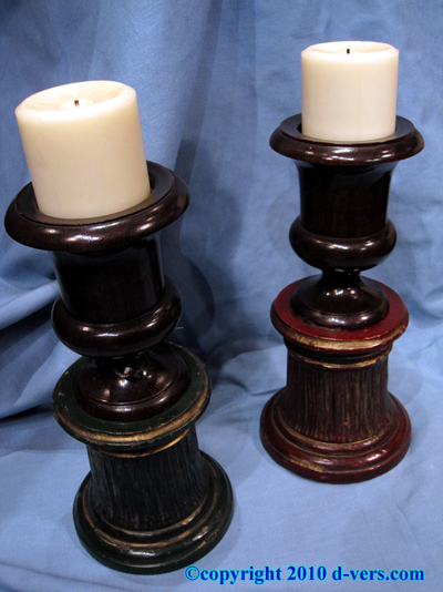 Urn Candle Holder Pair English 20th Century Urn Candle Holder Pair English 20th Century