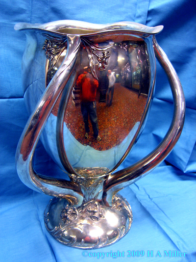 Art Nouveau Sterling Silver Centerpiece Floral Massive Art Nouveau Sterling Silver Centerpiece Floral Massive