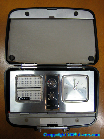 TRAVELING Alarm Clock Radio Jewelry Functional Antique TRAVELING Alarm Clock Radio Jewelry Functional Antique
