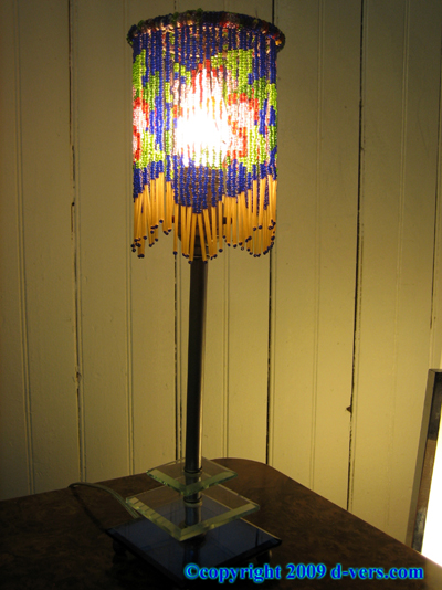 ART DECO Boudoir Bedside Lamps Beaded 1930s ART DECO Boudoir Bedside Lamps Beaded 1930s
