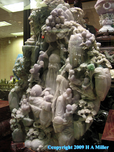 Chinese Mountain Jade Massive Carving Lavender Jadeite Chinese Mountain Jade Massive Carving Lavender Jadeite