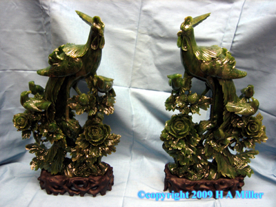 Chinese Jasper Jade Jadeite Sculpture Carving Phoenix Majestic Chinese Jasper Jade Jadeite Sculpture Carving Phoenix Majestic
