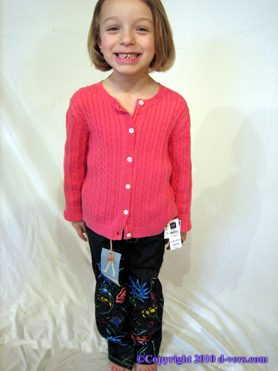 Hand Painted Girls Custom Couture Dimensional Pants Hand Painted Girls Custom Couture Dimensional Pants