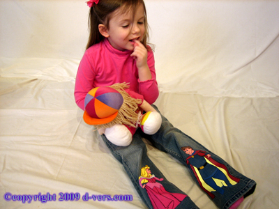 CUSTOM Hand-Painted Disney Princess Girls Pants Aurora Boutique CUSTOM Hand-Painted Disney Princess Girls Pants Aurora Boutique