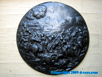 RENAISSANCE Antique Lead Plaquette 17th C. Bronzed Lead Relief RENAISSANCE Antique Lead Plaquette 17th C. Bronzed Lead Relief