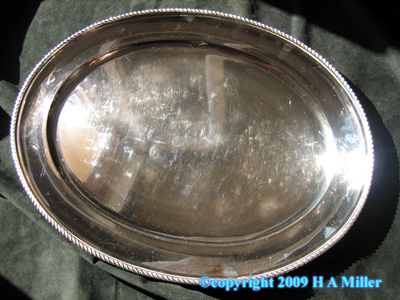 BELLINI Italian Continental Silver Serving Tray Meat Platter BELLINI Italian Continental Silver Serving Tray Meat Platter